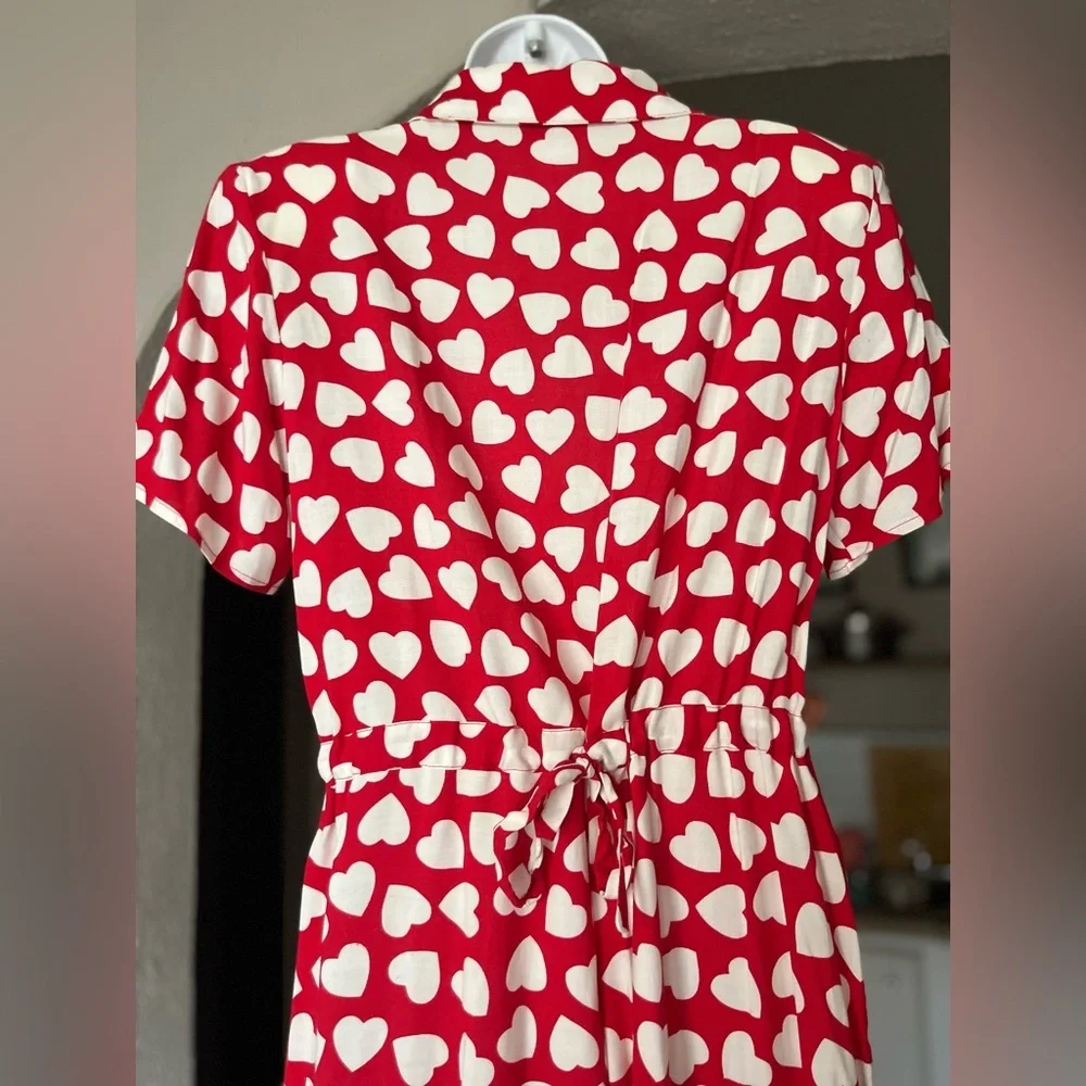 Vintage 80-90s maxi valentine dress-12 - Picture 8 of 11